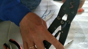 Показываю,как соединять провода способом опрессовки