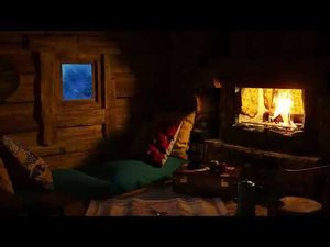 Шрила Прабхупада джапа (гитара, огонь, зима) - japa meditation (guitar, fire, winter)
