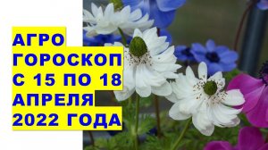 Агрогороскоп с 15 по 18 апреля 2022 года