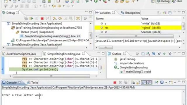 15 Simple String Encoding Program using Java смотреть онлайн