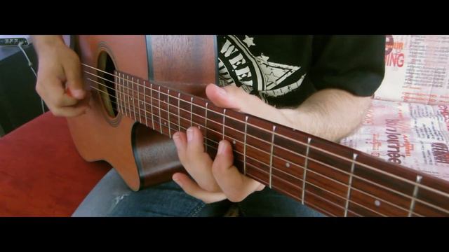 Linkin Park - Burn It Down (acoustic guitar cover, tabs) смотреть онлайн