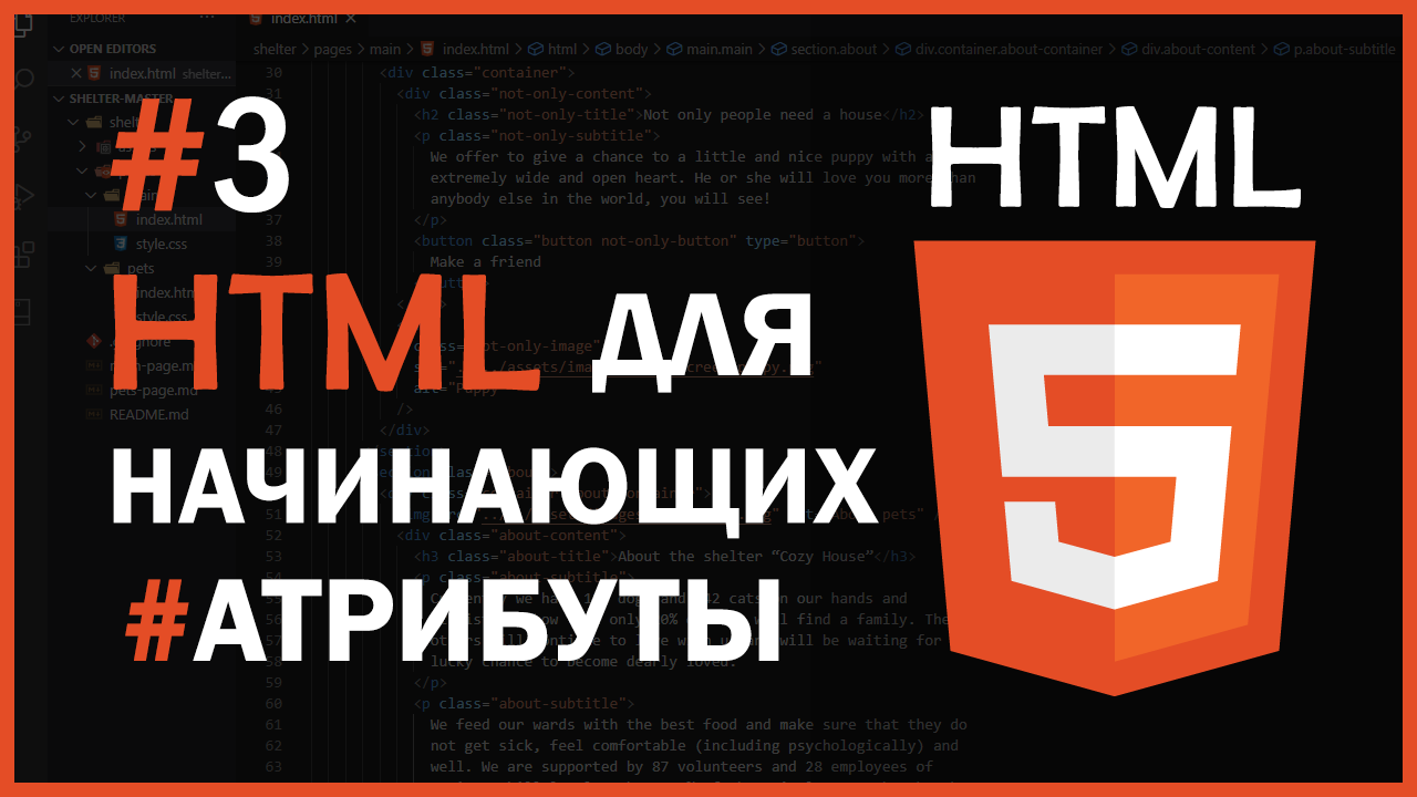 HTML для начинающих   #3 - Атрибуты
