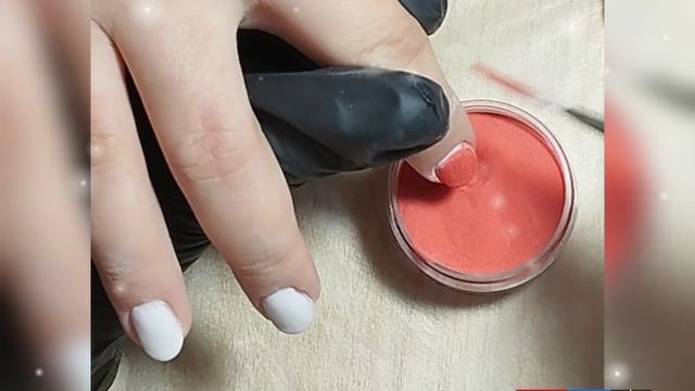 Пудровый маникюр или титановые ногти или дип-маникюр с поталью💖#правскаямария #пудровыйманикюр