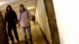 Северный переход и  переход Южный переход в  станция метро Девяткино