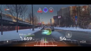 HEAVEN Driver Assistant. AR navigator & ADAS for iPhone. ASMR Driving in Moscow.