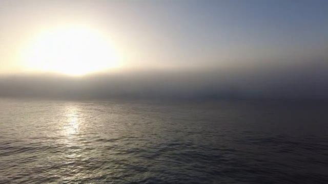 Море и туман. Крым - Ялта 2023 Массандровский пляж Юбк Черное море