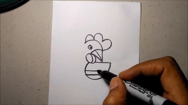 How To Turn Numbers 123 into Cartoon HEN – Doodle Art on Paper for Fun ✔ смотреть онлайн