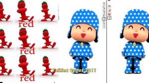 Talking Pato Gameplay  POCOYO Learn Colors веселый пато for pocoyo Kids Cartoon games talking#97 дл