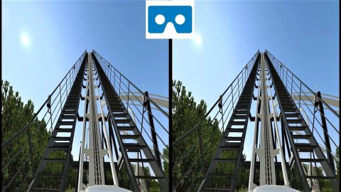 Roller Coaster 24 Американские Горки видео для VR очков 3D SBS VR box