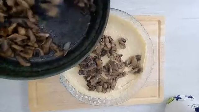 Картофельный ПИРОГ с шампиньонами!