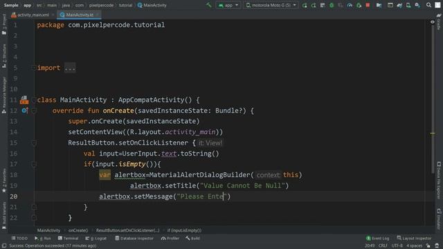 #3.3A Dialogbox In Kotlin|Telugu|PixelPerCode смотреть онлайн
