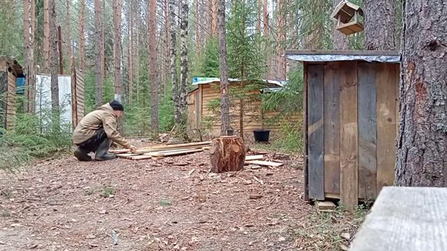 Изба из ВАЛЕЖНИКА! Простой способ доставки бревен. Стройка продвигается. DIY.