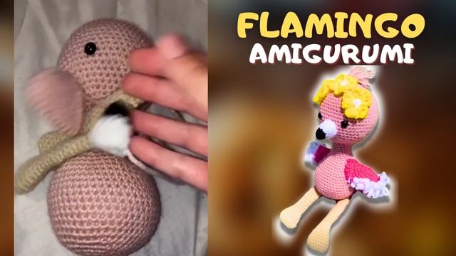 [PASSO A PASSO] Flamingo Amigurumi do Zero para Iniciantes