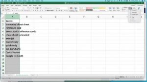 Microsoft Excel: How to quickly alphabetize a list of words (Windows/macOS)