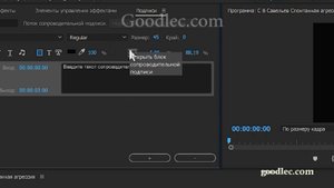 Подписи и субтитры в Premiere Pro