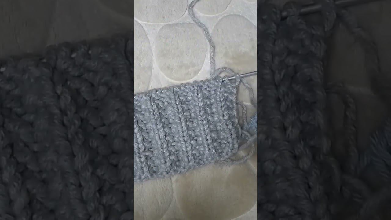 Узор два ряда. Фальшивая английская резинка #knitting #вязание