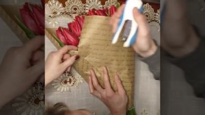 Упаковка тюльпанов к 8 марта ,самый простой способ,первый опыт.