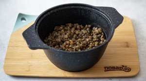 Кабачки с чечевицей
