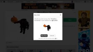 Buying Headless Horseman! (Roblox)