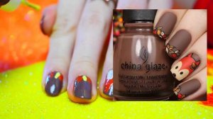 ДИЗАЙН НОГТЕЙ ОСЕНЬ DIY ? ОСЕННИЙ МАНИКЮР на короткие ногти в домашних условиях