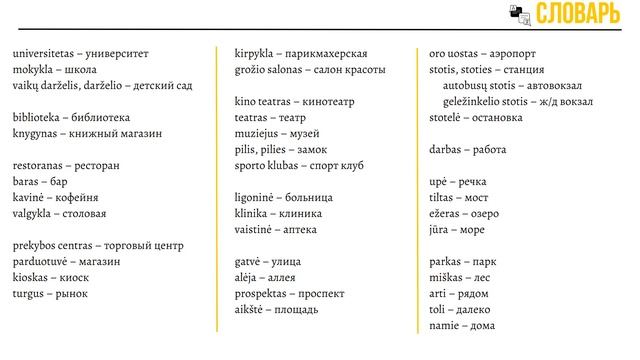 Литовский язык С нуля до А1 за 9 уроков/ 3 урок смотреть онлайн