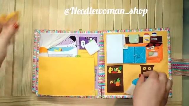 Развивающая книжка#3/PERSONALISED Felt Quiet Book#3 смотреть онлайн