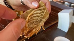 Свежие морепродукты в Паттайе. Крабница на Джомтьене.