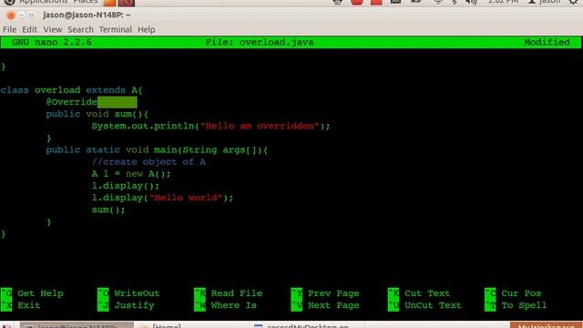 Java : Overriding in java смотреть онлайн