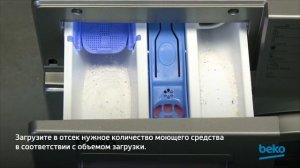 Как и куда засыпать порошок в стиральной машине Beko?