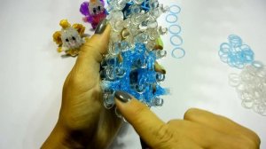 Ангелочек из резиночек на ручку Рейнбоу Лум