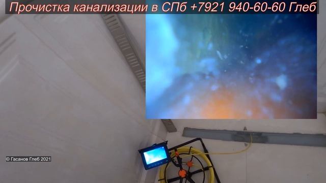 Телеинспекция SYANSPAN в сотке с водой