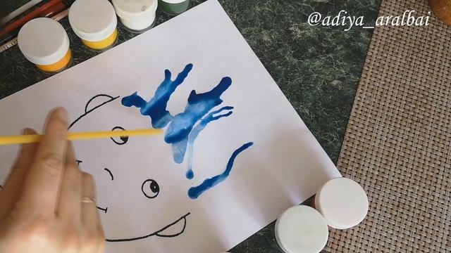 Сок трубочкасымен сурет салу. Рисуем трубочкой от сока. Draw with juice tubes смотреть онлайн