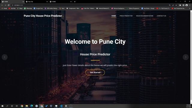 Pune City House Price Predictor website using machine learning and python flask смотреть онлайн