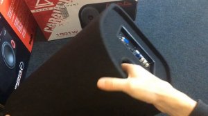 Недорогой активный автомобильный сабвуфер Aura SW-T25A - распаковка