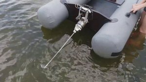 Мотор для надувной лодки, самоделка.