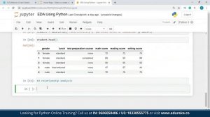 Exploratory Data Analysis (EDA) Using Python  | Python Training | Edureka | DL Rewind - 5