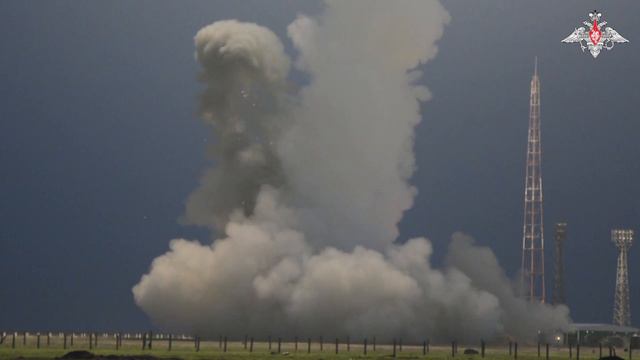 Кадры испытательного пуска межконтинентальной баллистической ракеты
