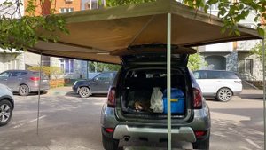 Веерная маркиза 2,5 метра от компании ORT, на Renault Duster 2020г.