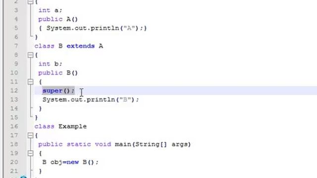 Constructor in inheritance in Java Hindi смотреть онлайн