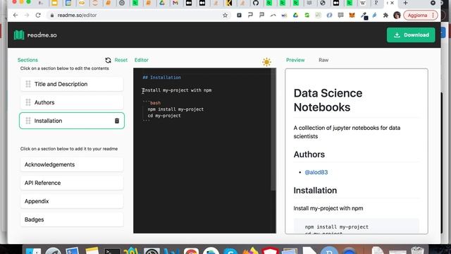 How to build a quick README for Github projects