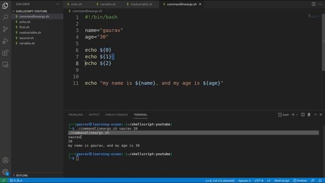 Shell Script tutorials - 12 - Command Line Argument in Shell Script (In Hindi) смотреть онлайн