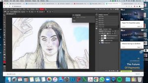 Photo with sketched effect - Photopea tutorial