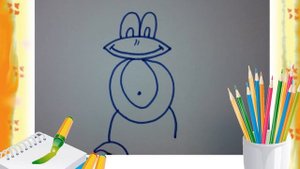 Рисование с детьми 3-4 лет Давай нарисуем Лягушку