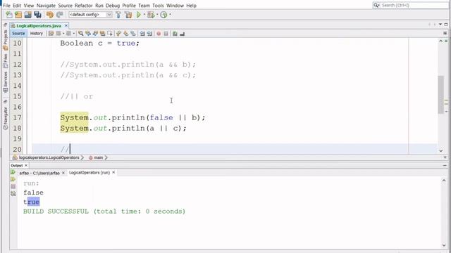 Java Video 6: Java logical Operators (AND OR NOT) with De Morgan’s laws