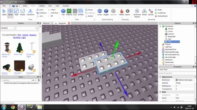 Union, Negate, Separate tool - Roblox Studio Tutorial смотреть онлайн