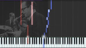 Dave Brubeck TAKE FIVE Synthesia piano tutorial slow