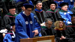 PhD Student, Thomas Jamison Gardner, Speaks to Graduating Medical Students