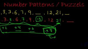 Number Series and Pattern - 1, 3, 3, 6, 7, 9, ___, 12, 21, ___ (Math Olympiad)