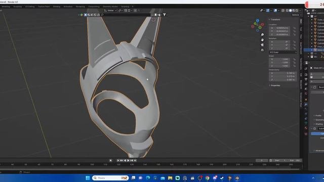 Blender#ДелаемДляКонкурса#Маска#ДелаемHighPoly#04