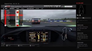 The FRESHSTAR in orbit over DONINGTON PARK GT3 on ACC PS4